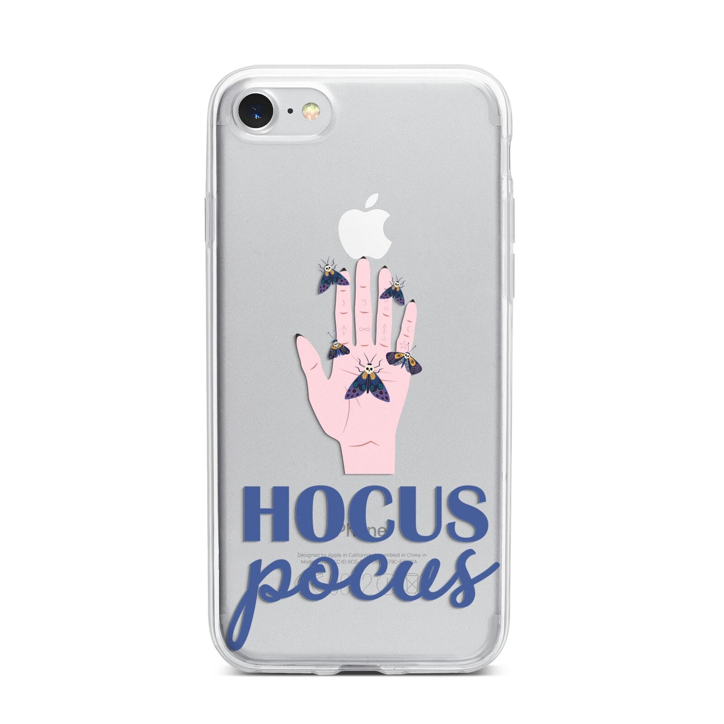 Hocus Pocus Witch Hand iPhone 7 Bumper Case on Silver iPhone