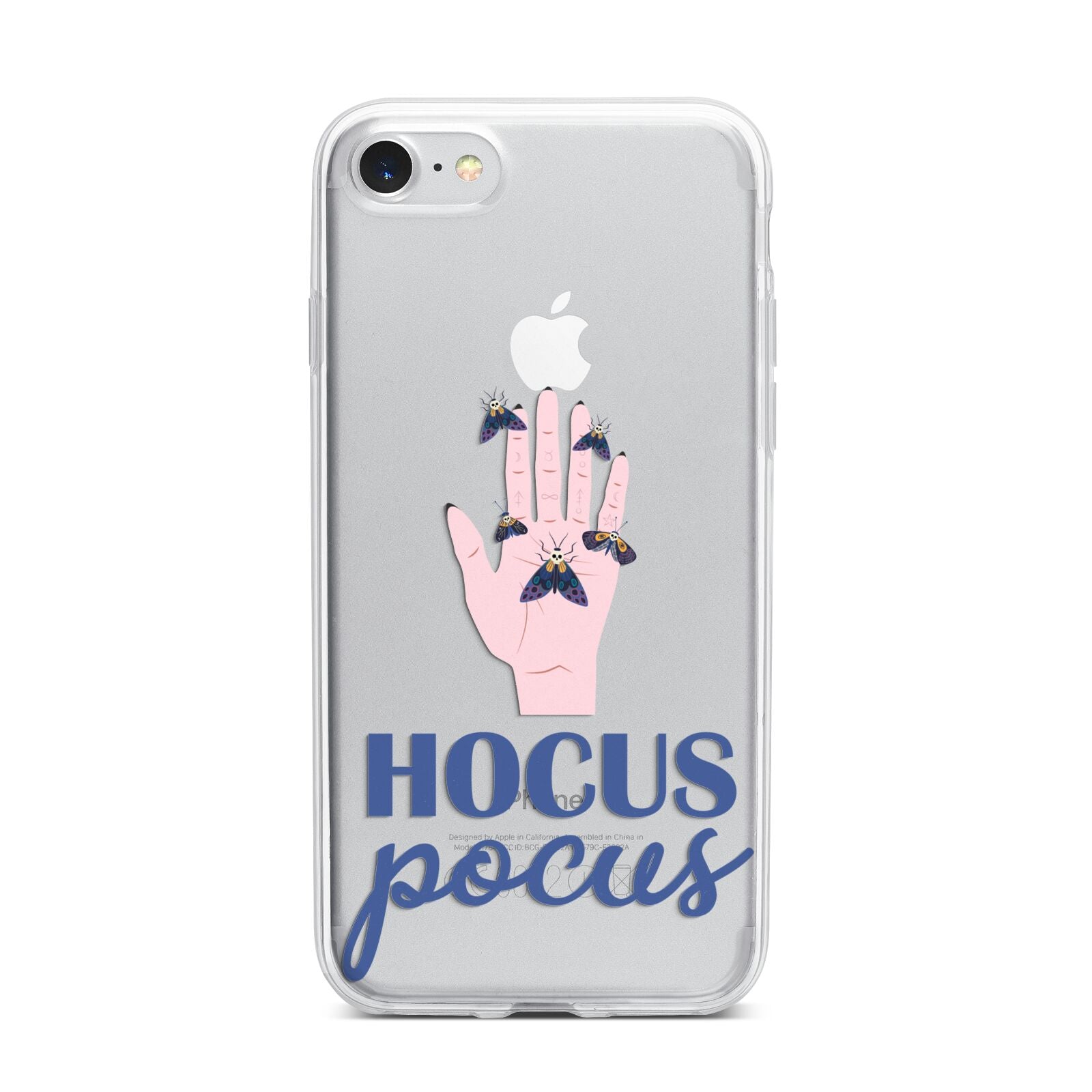 Hocus Pocus Witch Hand iPhone 7 Bumper Case on Silver iPhone