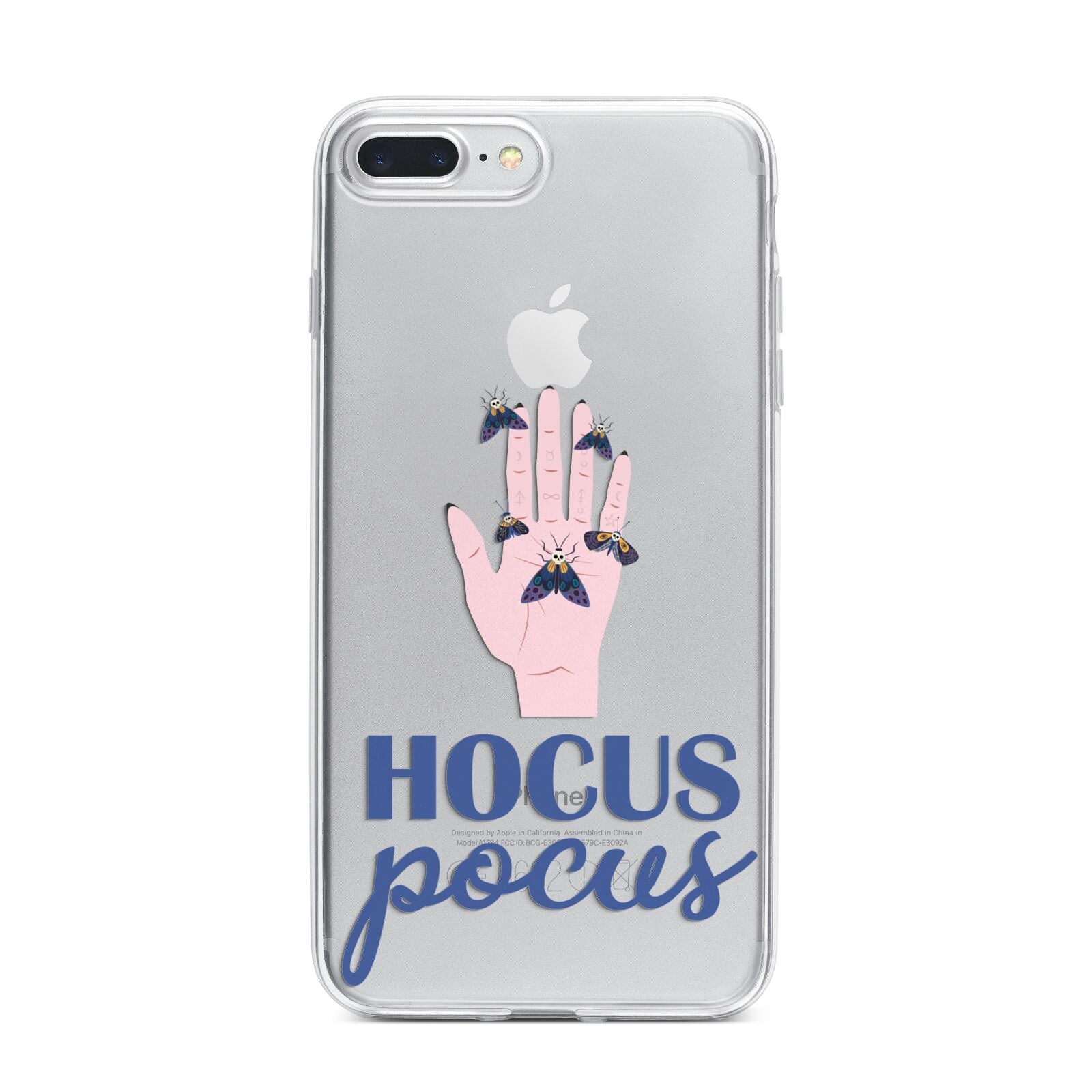 Hocus Pocus Witch Hand iPhone 7 Plus Bumper Case on Silver iPhone