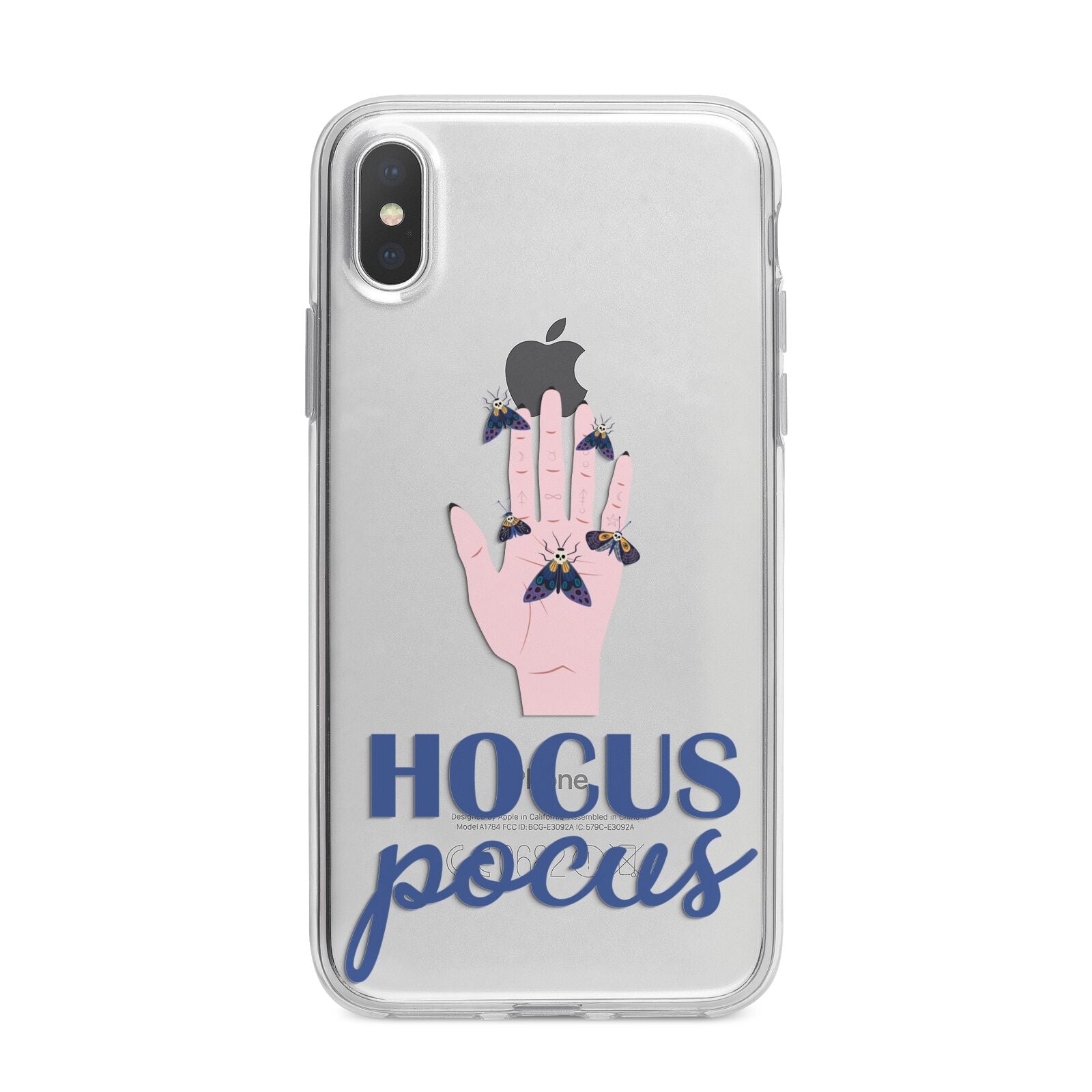 Hocus Pocus Witch Hand iPhone X Bumper Case on Silver iPhone Alternative Image 1