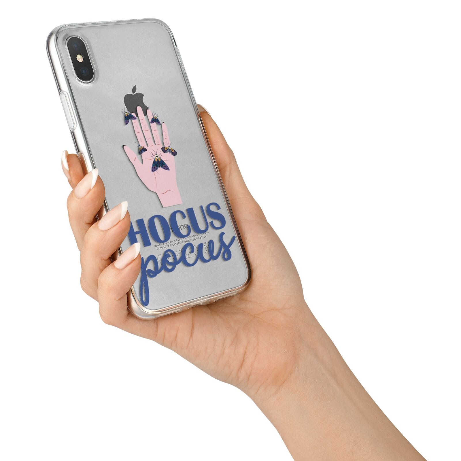 Hocus Pocus Witch Hand iPhone X Bumper Case on Silver iPhone Alternative Image 2