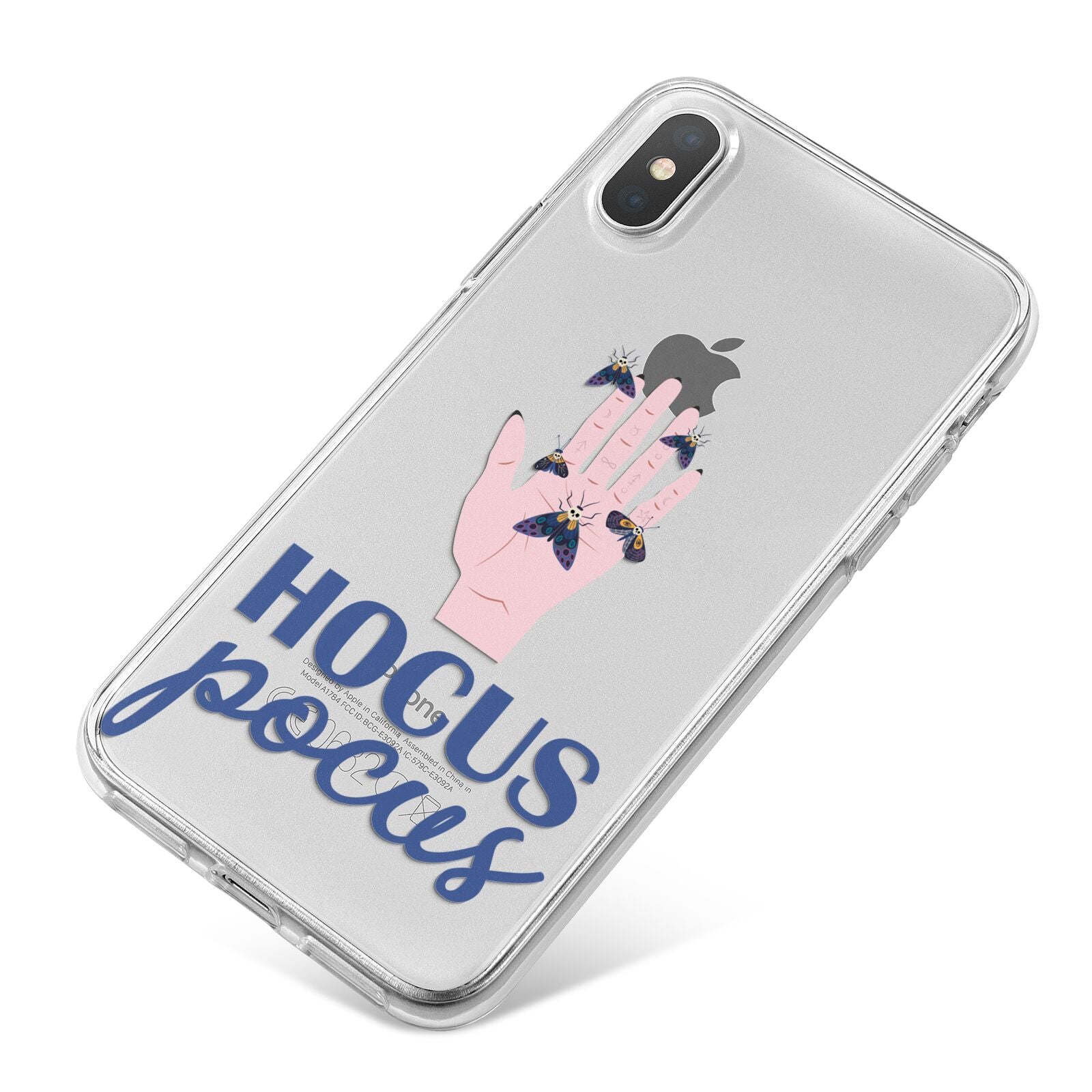 Hocus Pocus Witch Hand iPhone X Bumper Case on Silver iPhone