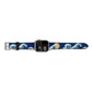 Hokusai Japanese Waves Apple Watch Strap Size 38mm Landscape Image Silver Hardware