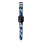 Hokusai Japanese Waves Apple Watch Strap Size 38mm with Blue Hardware