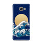 Hokusai Japanese Waves Samsung Galaxy A3 2016 Case on gold phone