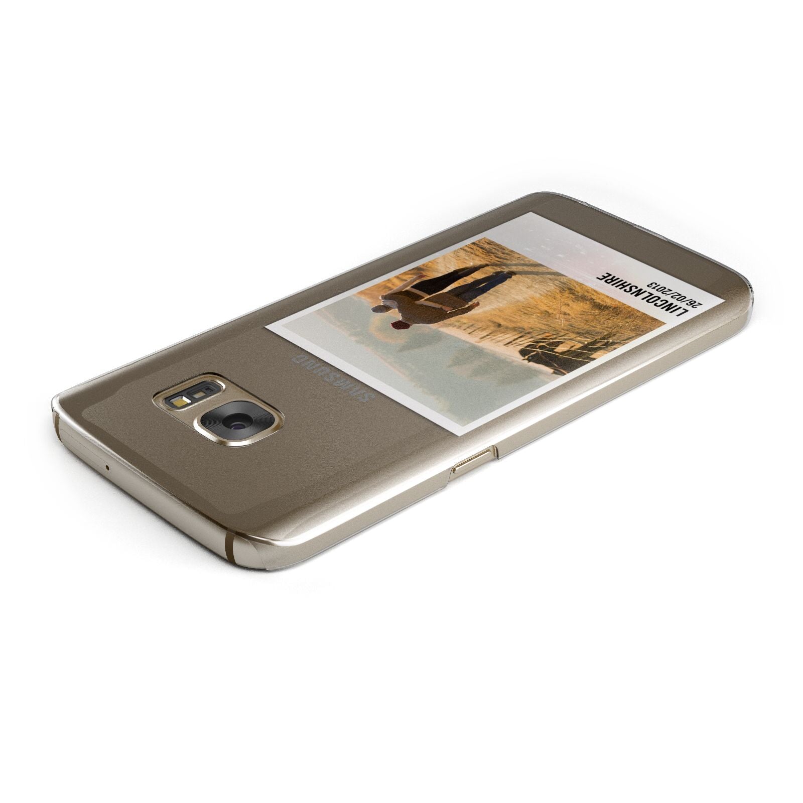 Holiday Memory Personalised Photo Samsung Galaxy Case Top Cutout