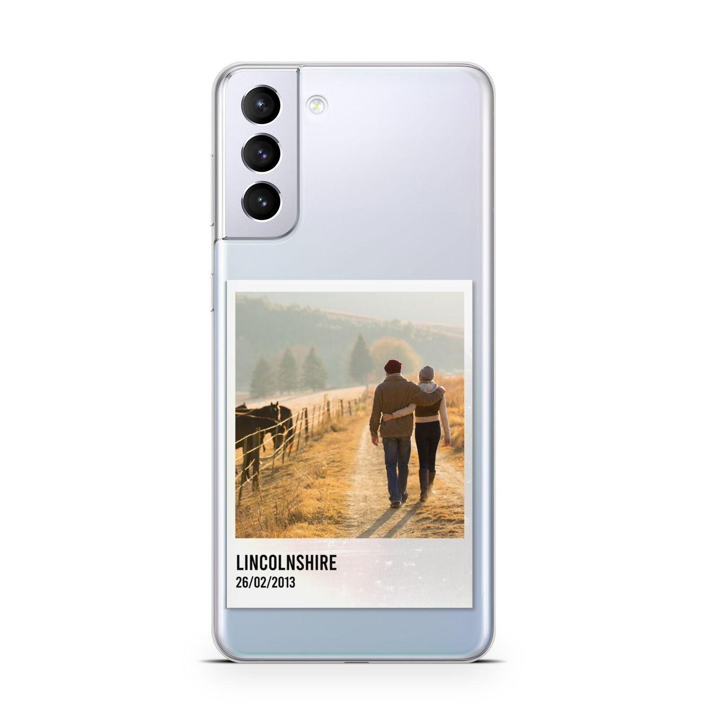 Holiday Memory Personalised Photo Samsung S21 Plus Phone Case