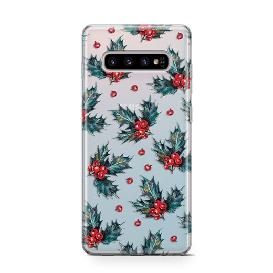 Holly berry Protective Samsung Galaxy Case