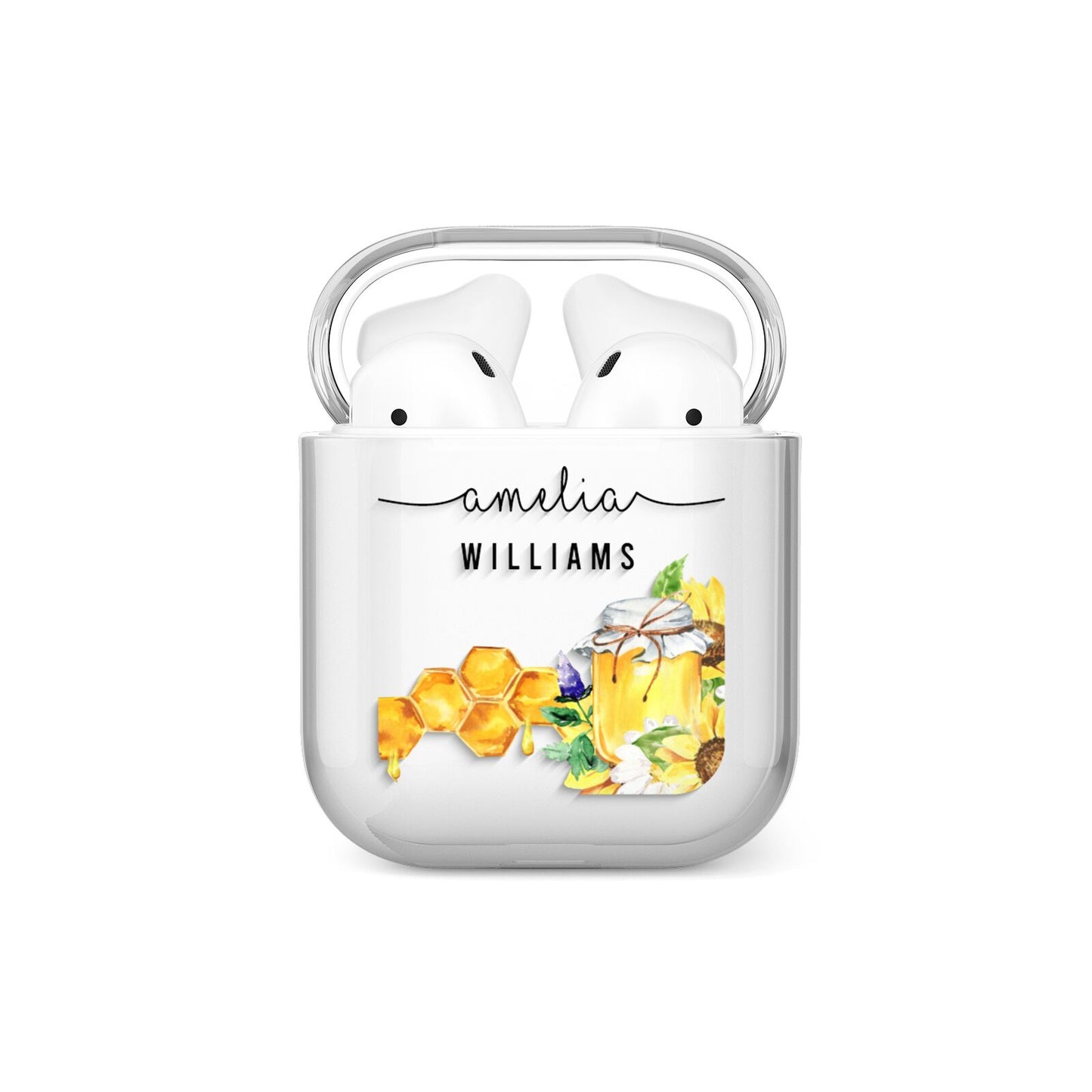 Honey Personalised Names AirPods Case