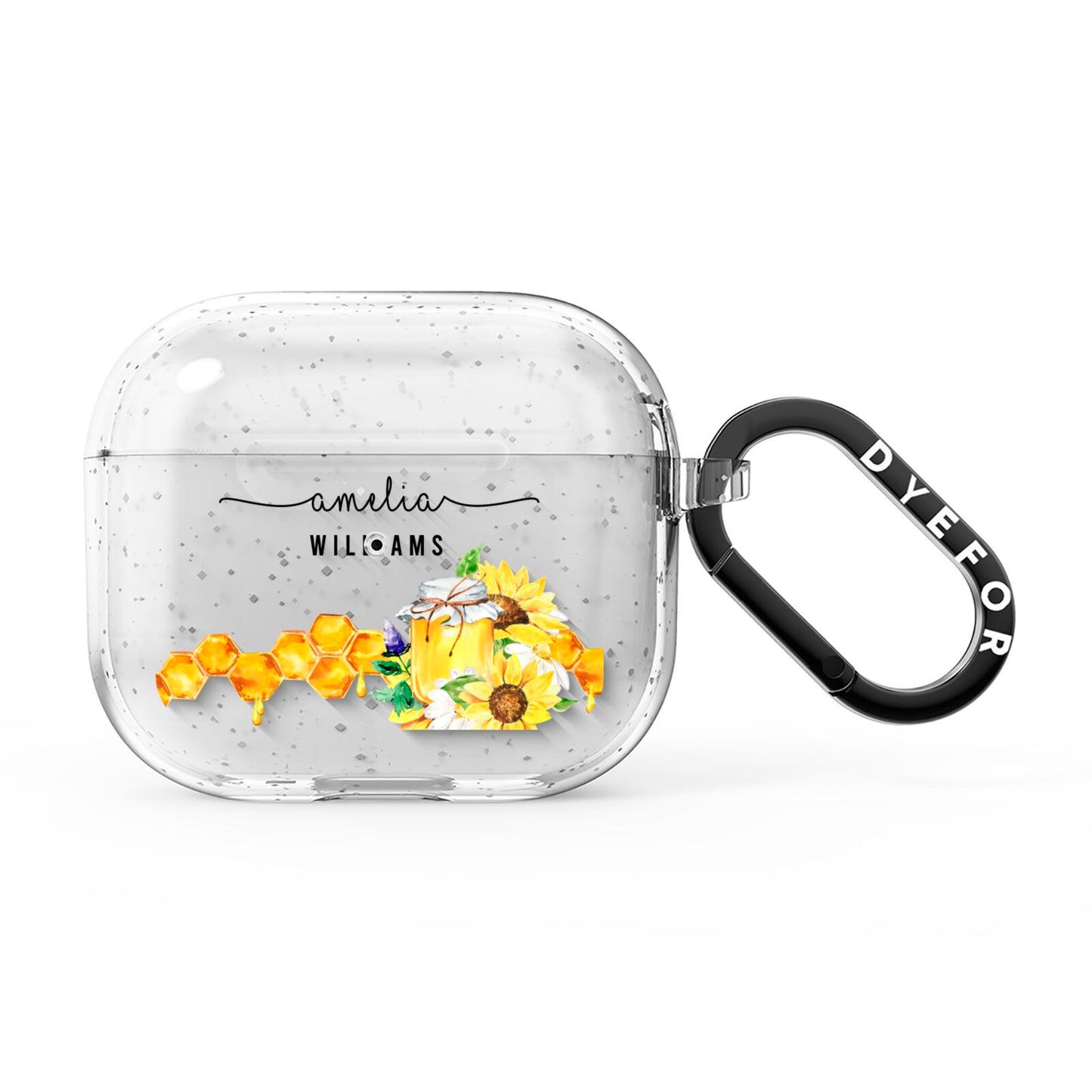 Honey Personalised Names AirPods Glitter Case 3rd Gen