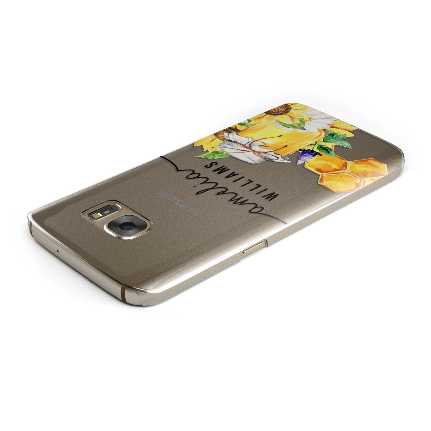 Honey Personalised Names Samsung Galaxy Case Top Cutout