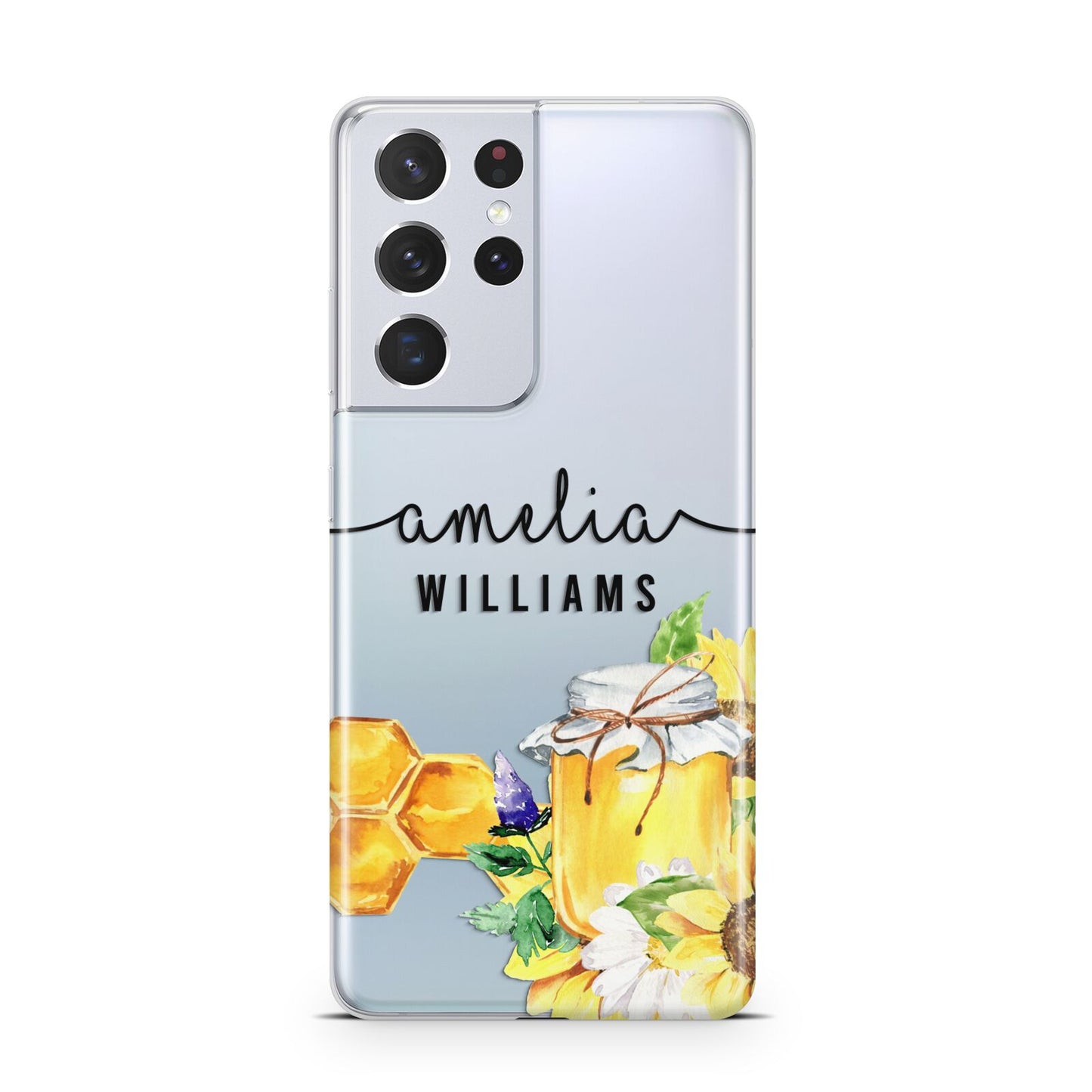 Honey Personalised Names Samsung S21 Ultra Case