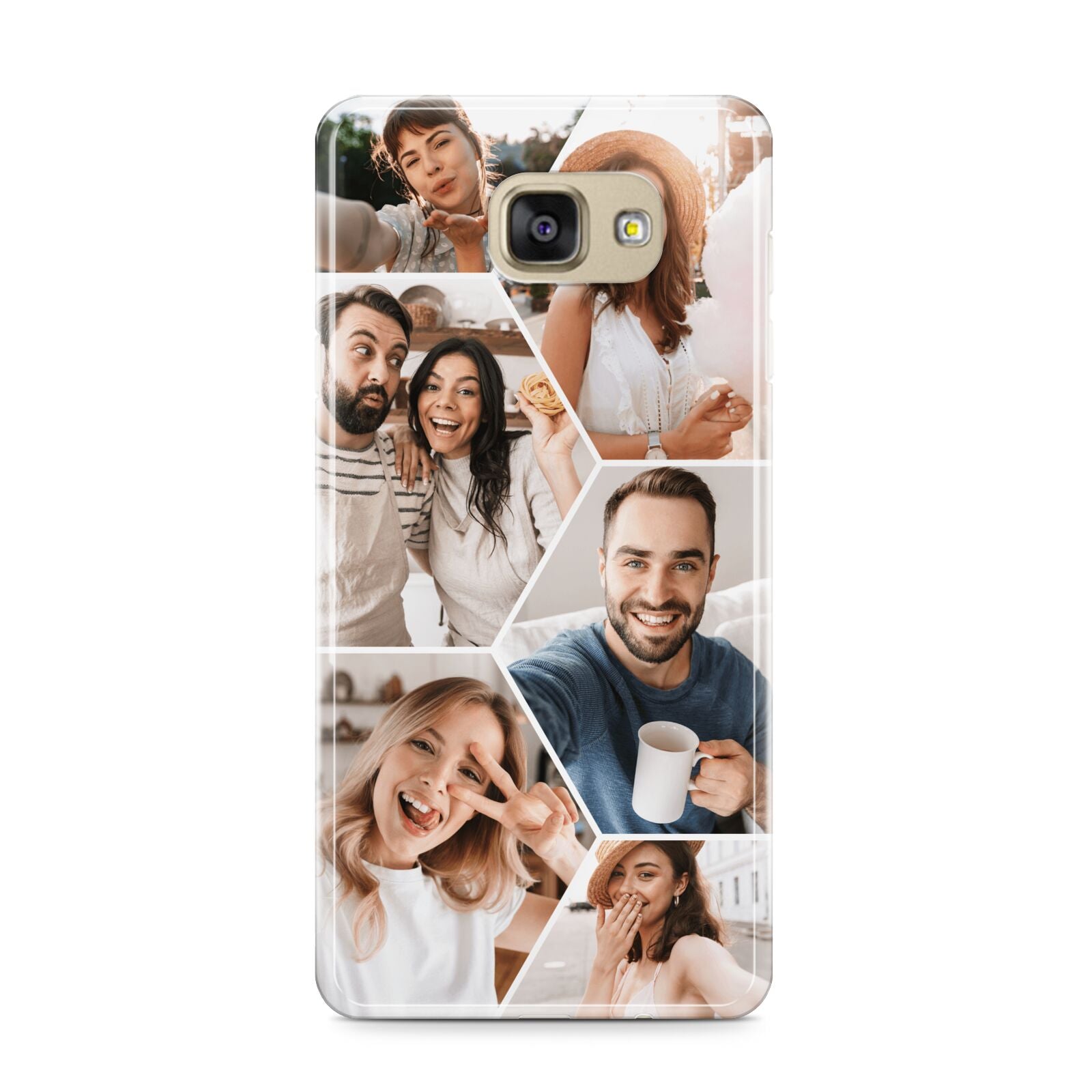 Honeycomb Photo Samsung Galaxy A9 2016 Case on gold phone