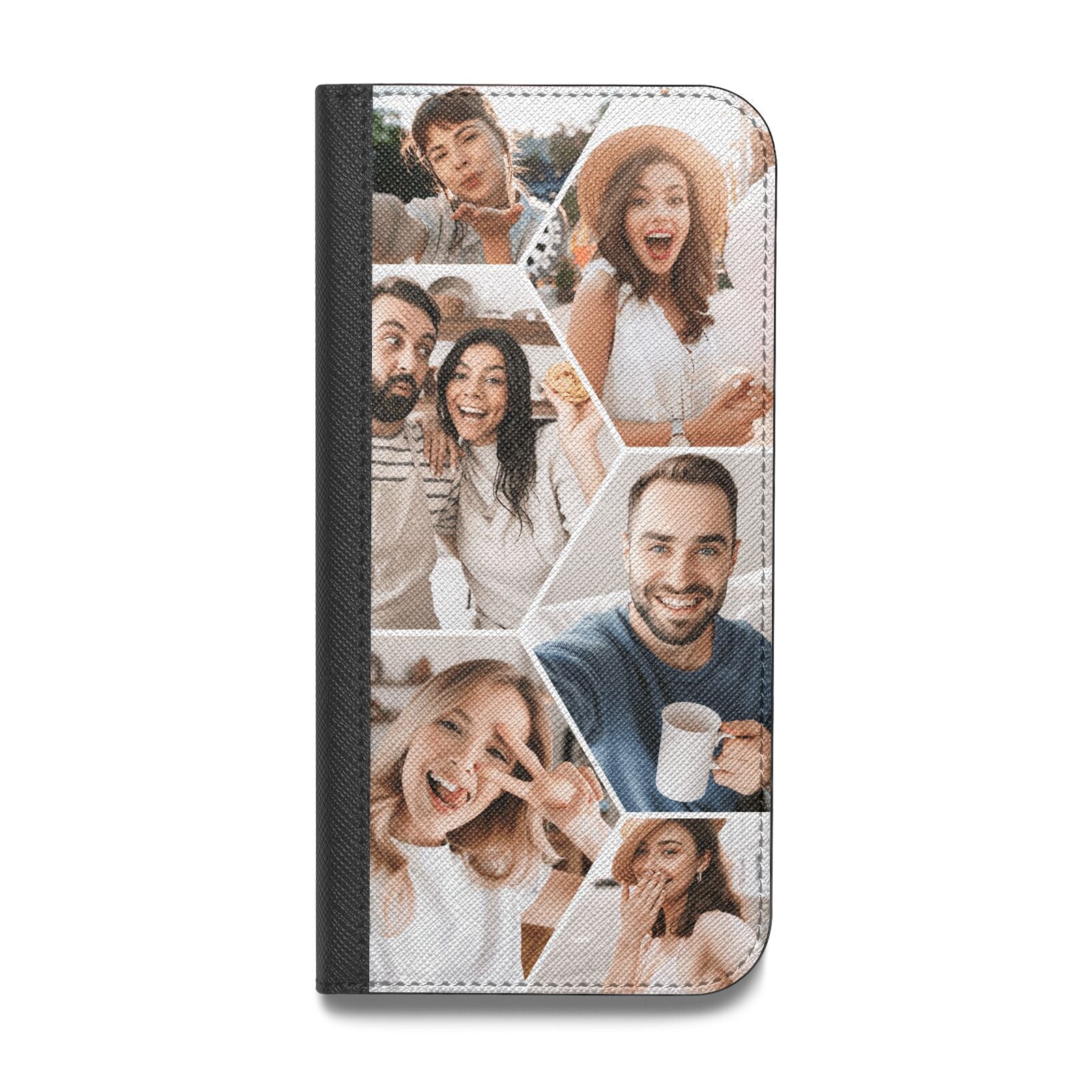 Honeycomb Photo Vegan Leather Flip Samsung Case