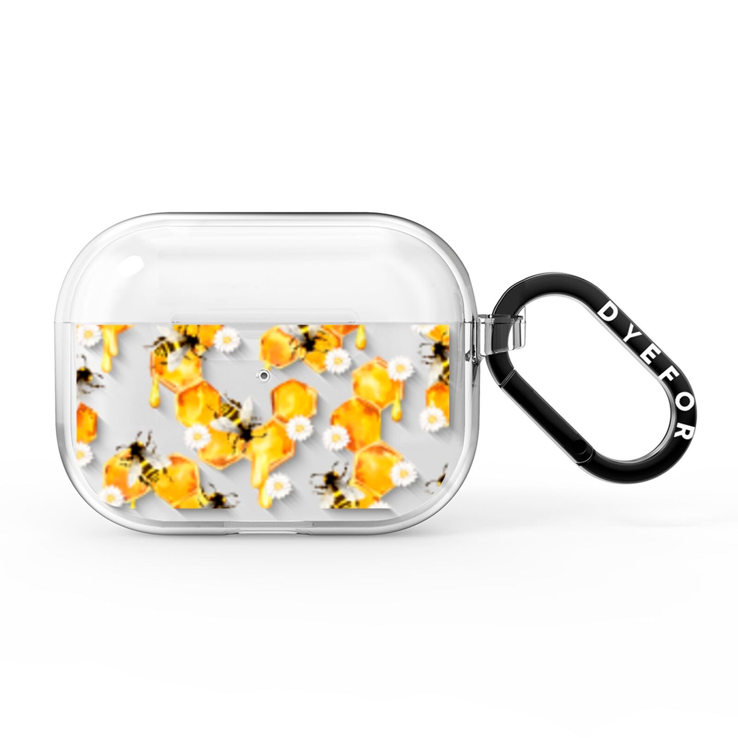 Honeycomb with Bees and Daisies AirPods Pro Clear Case