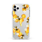 Honeycomb with Bees and Daisies Apple iPhone 11 Pro Max in Silver with White Impact Case