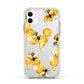 Honeycomb with Bees and Daisies Apple iPhone 11 in White with White Impact Case