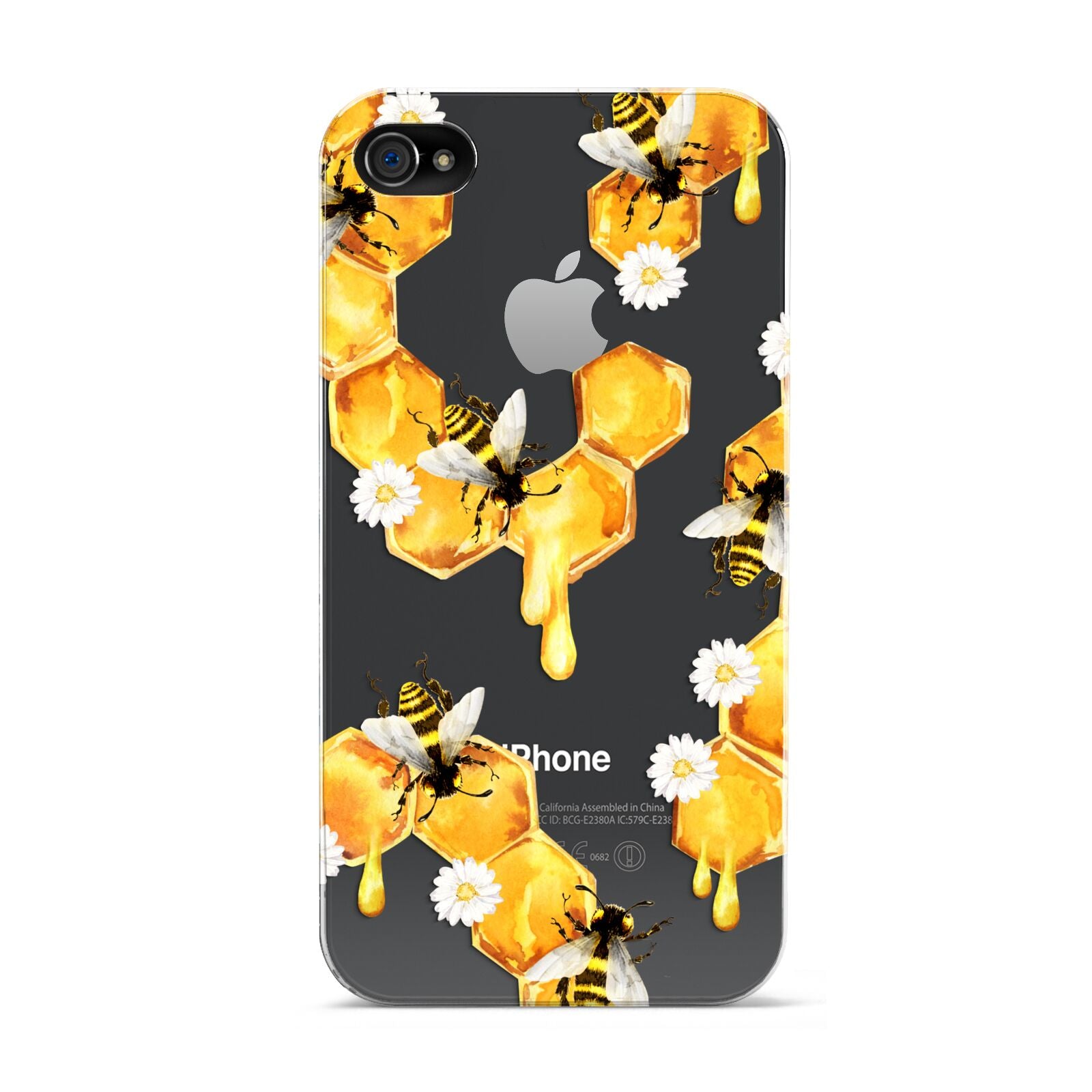 Honeycomb with Bees and Daisies Apple iPhone 4s Case