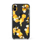 Honeycomb with Bees and Daisies Apple iPhone Xs Max Impact Case Black Edge on Black Phone