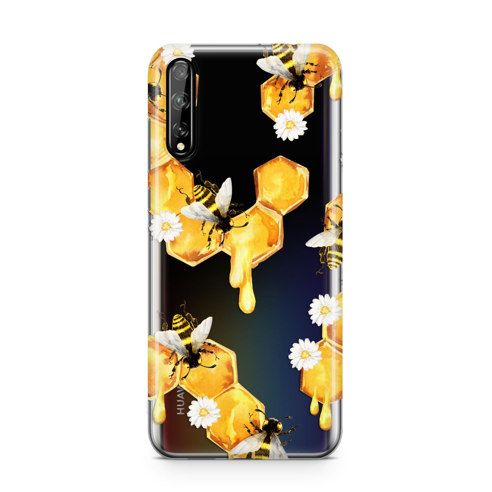 Honeycomb with Bees and Daisies Huawei Enjoy 10s Phone Case