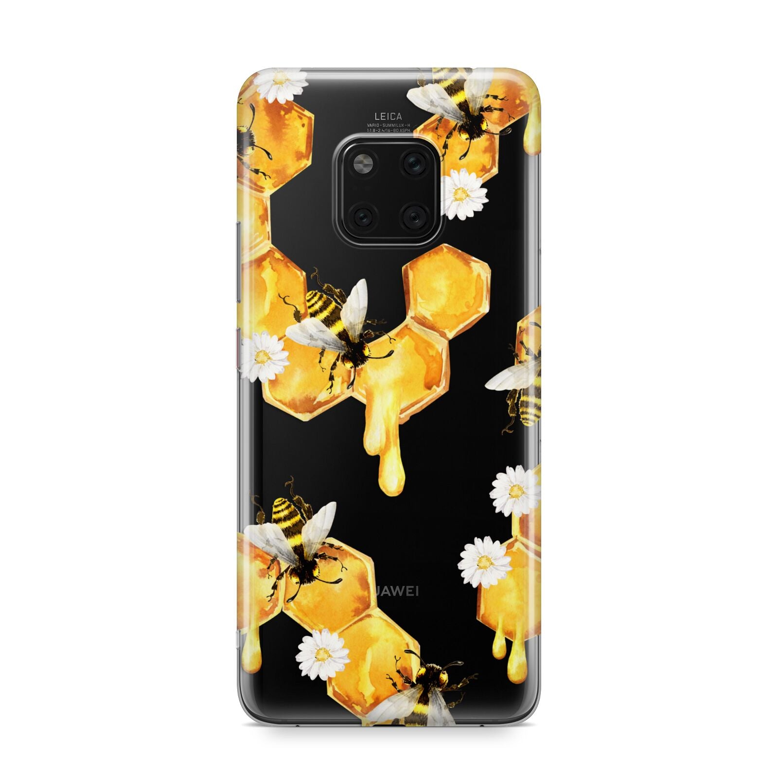 Honeycomb with Bees and Daisies Huawei Mate 20 Pro Phone Case