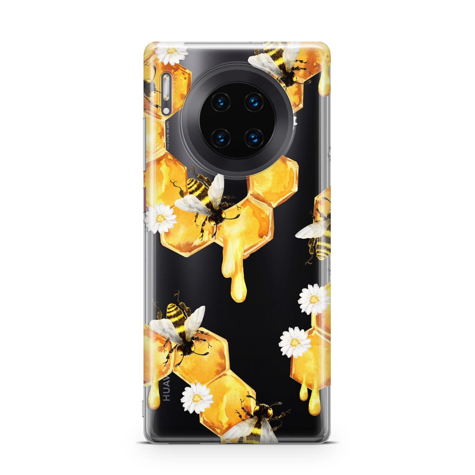 Honeycomb with Bees and Daisies Huawei Mate 30 Pro Phone Case