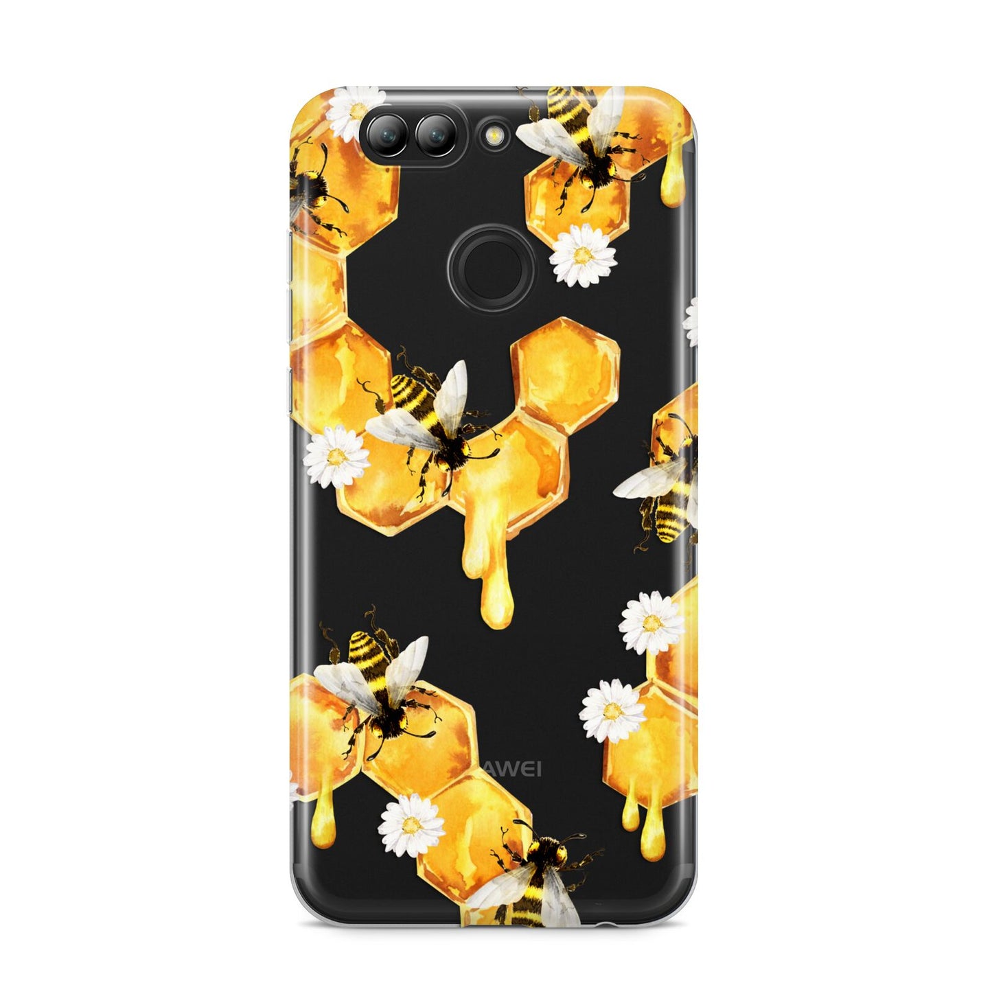 Honeycomb with Bees and Daisies Huawei Nova 2s Phone Case