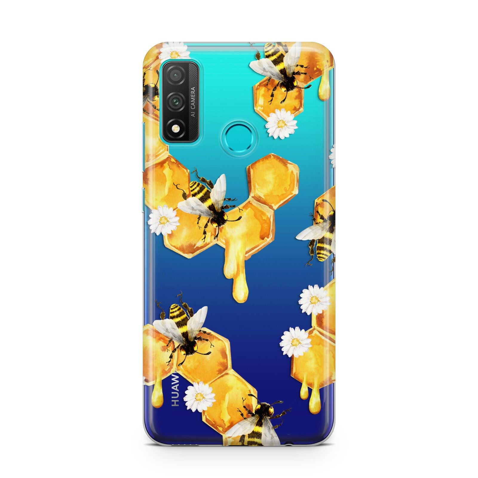 Honeycomb with Bees and Daisies Huawei P Smart 2020