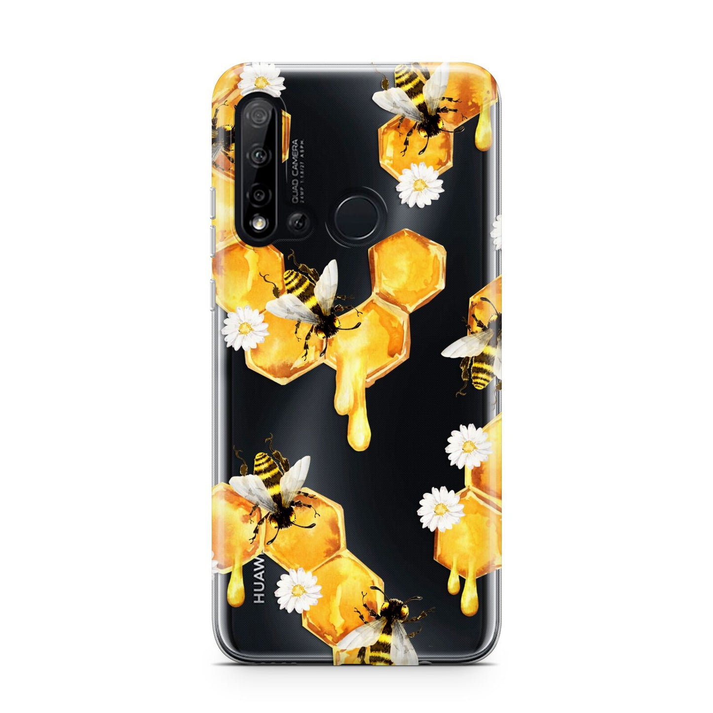 Honeycomb with Bees and Daisies Huawei P20 Lite 5G Phone Case