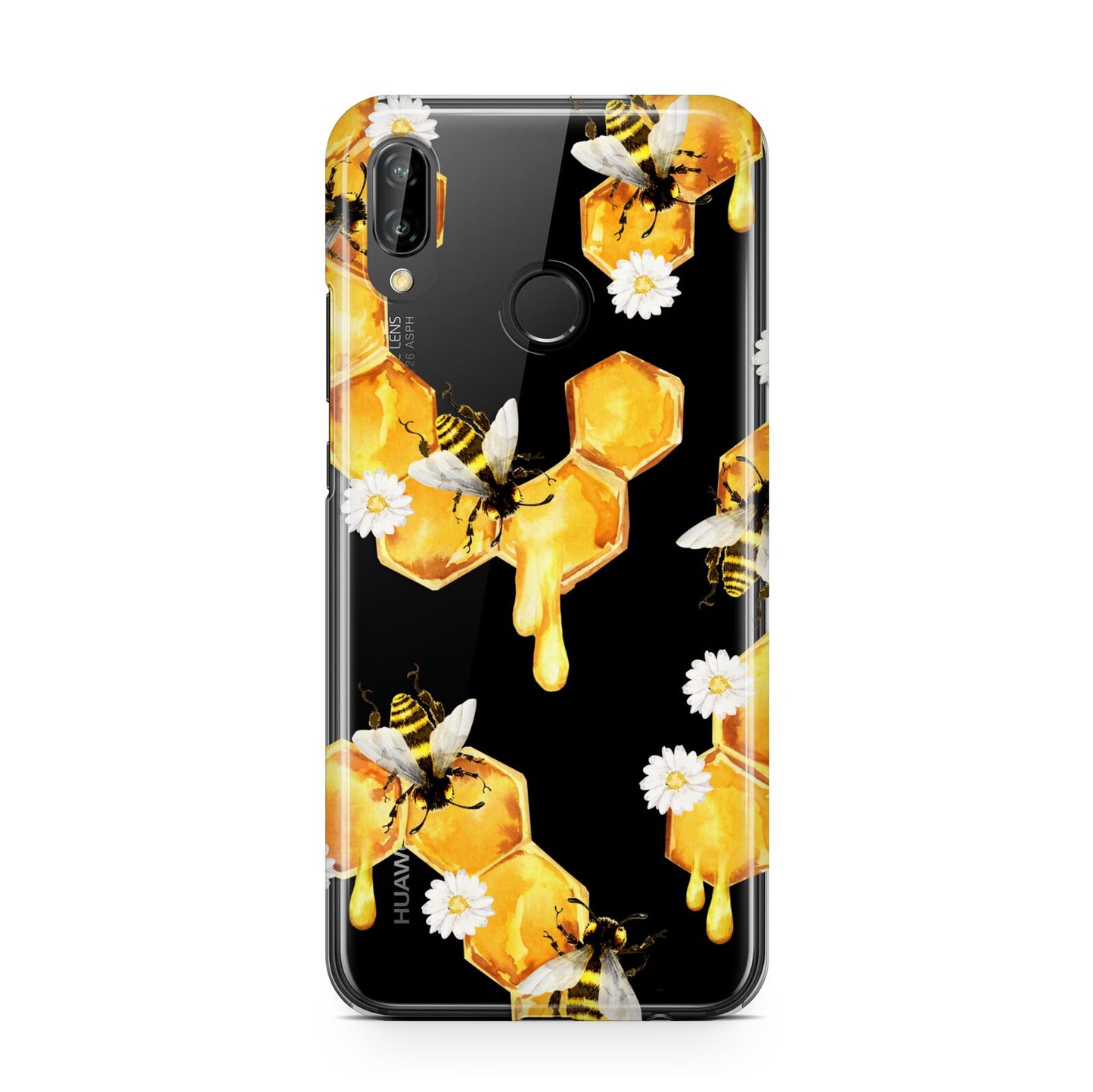 Honeycomb with Bees and Daisies Huawei P20 Lite Phone Case