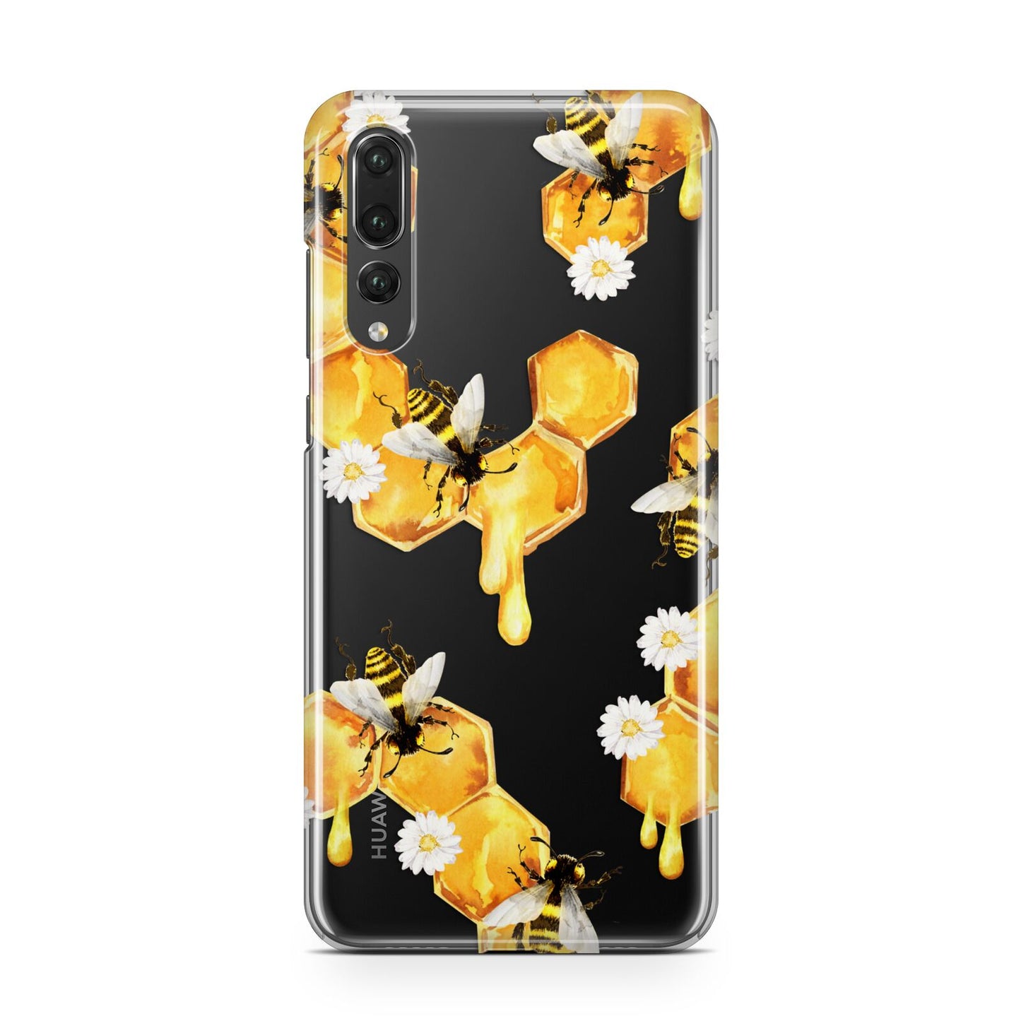 Honeycomb with Bees and Daisies Huawei P20 Pro Phone Case