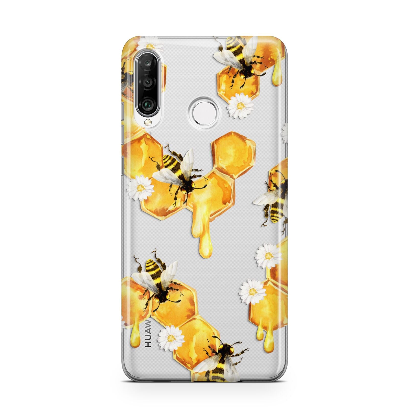 Honeycomb with Bees and Daisies Huawei P30 Lite Phone Case