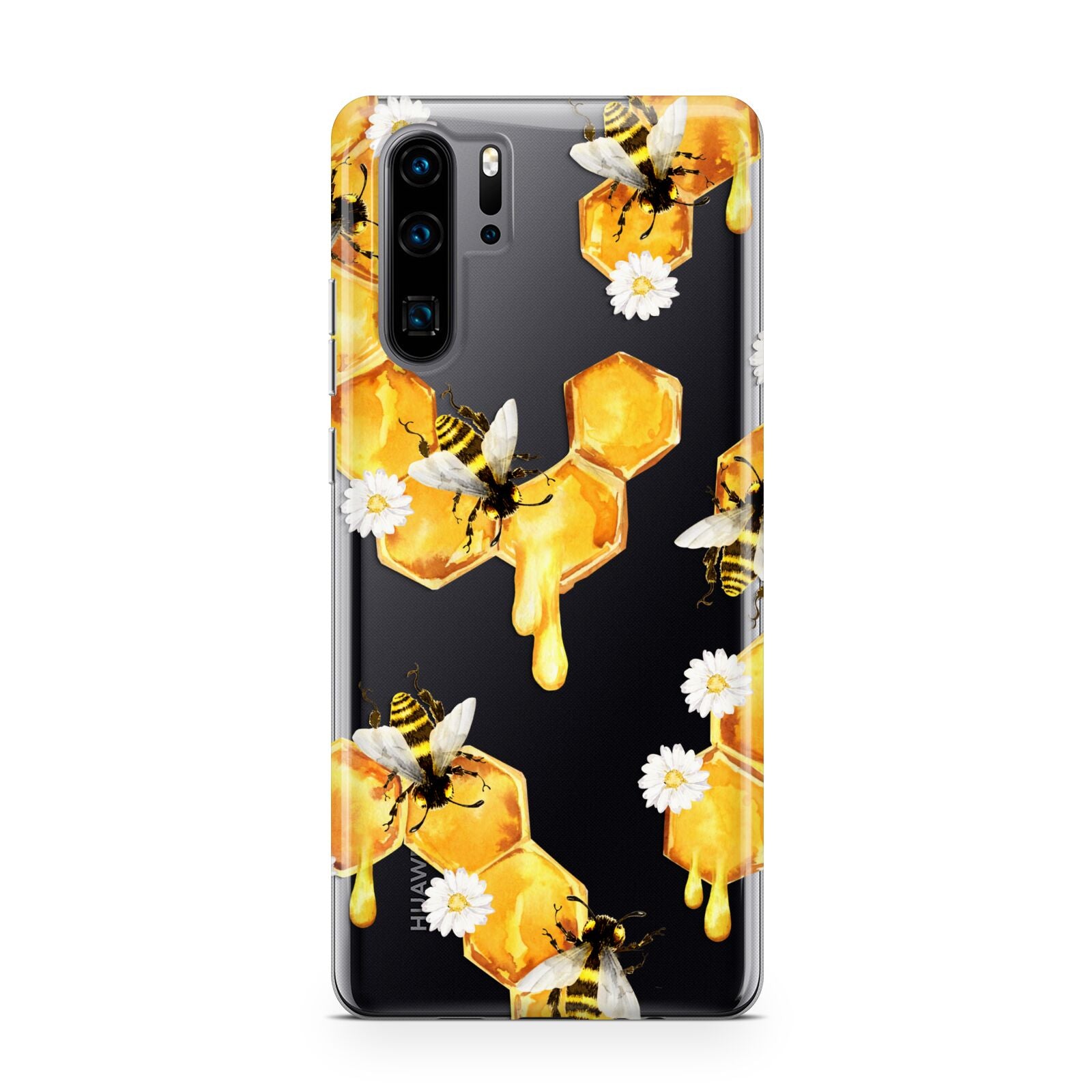 Honeycomb with Bees and Daisies Huawei P30 Pro Phone Case