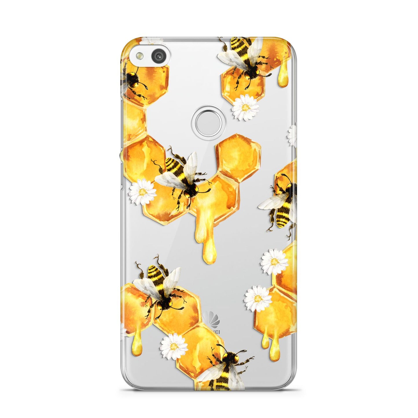 Honeycomb with Bees and Daisies Huawei P8 Lite Case