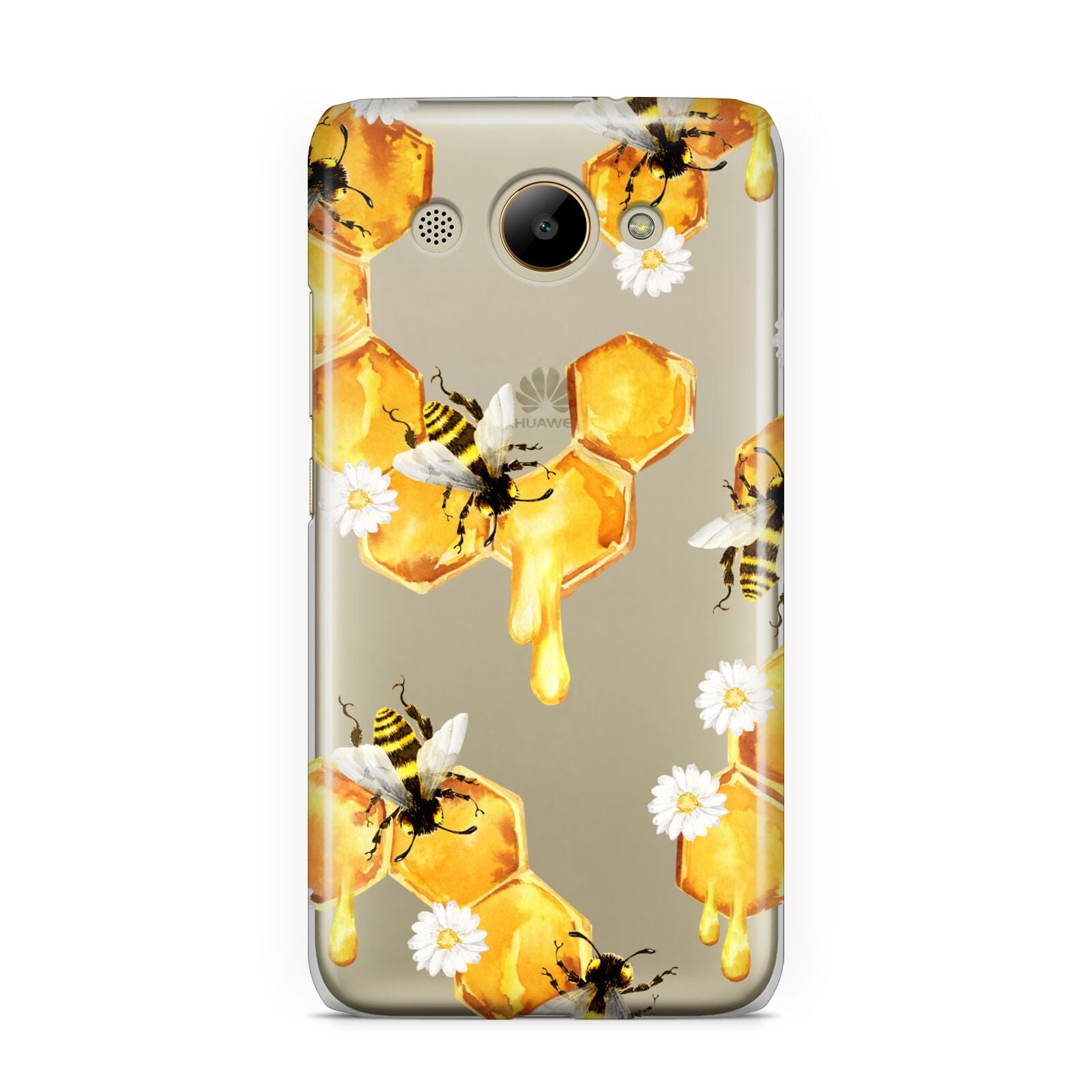 Honeycomb with Bees and Daisies Huawei Y3 2017