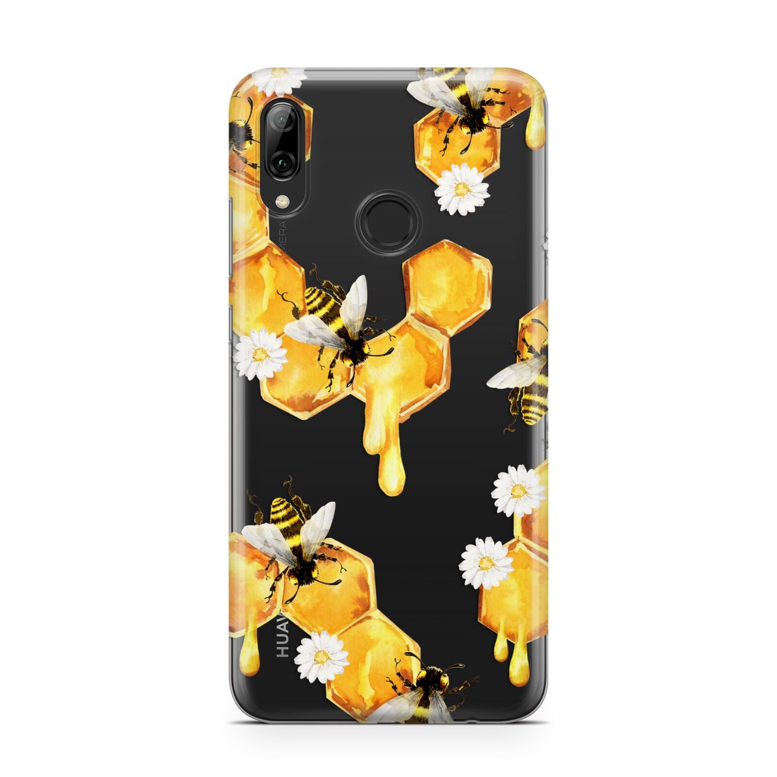 Honeycomb with Bees and Daisies Huawei Y7 2019