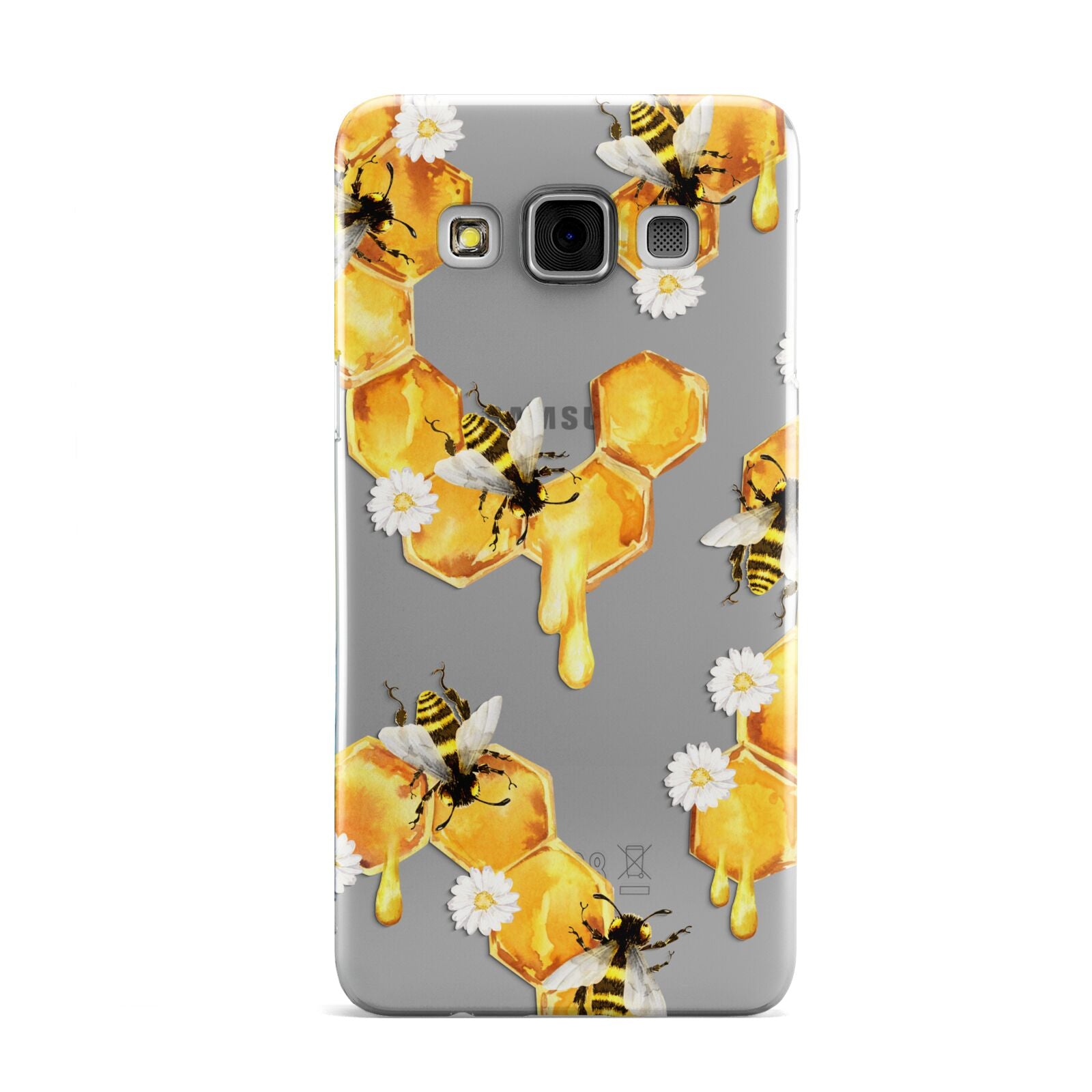 Honeycomb with Bees and Daisies Samsung Galaxy A3 Case