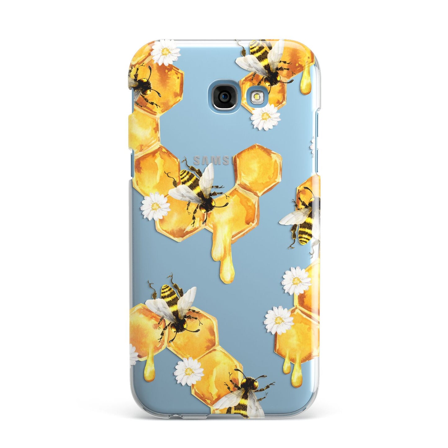 Honeycomb with Bees and Daisies Samsung Galaxy A7 2017 Case