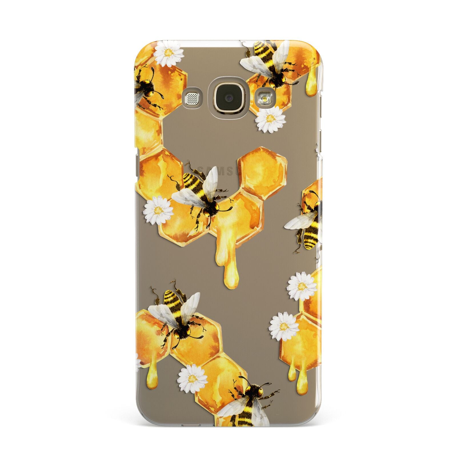 Honeycomb with Bees and Daisies Samsung Galaxy A8 Case