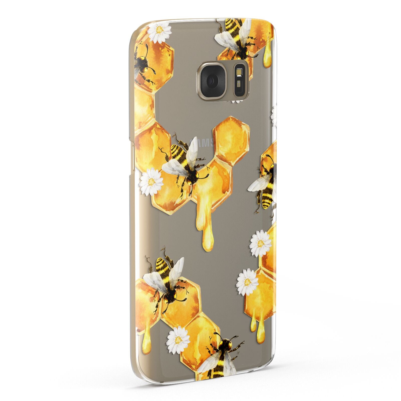 Honeycomb with Bees and Daisies Samsung Galaxy Case Fourty Five Degrees