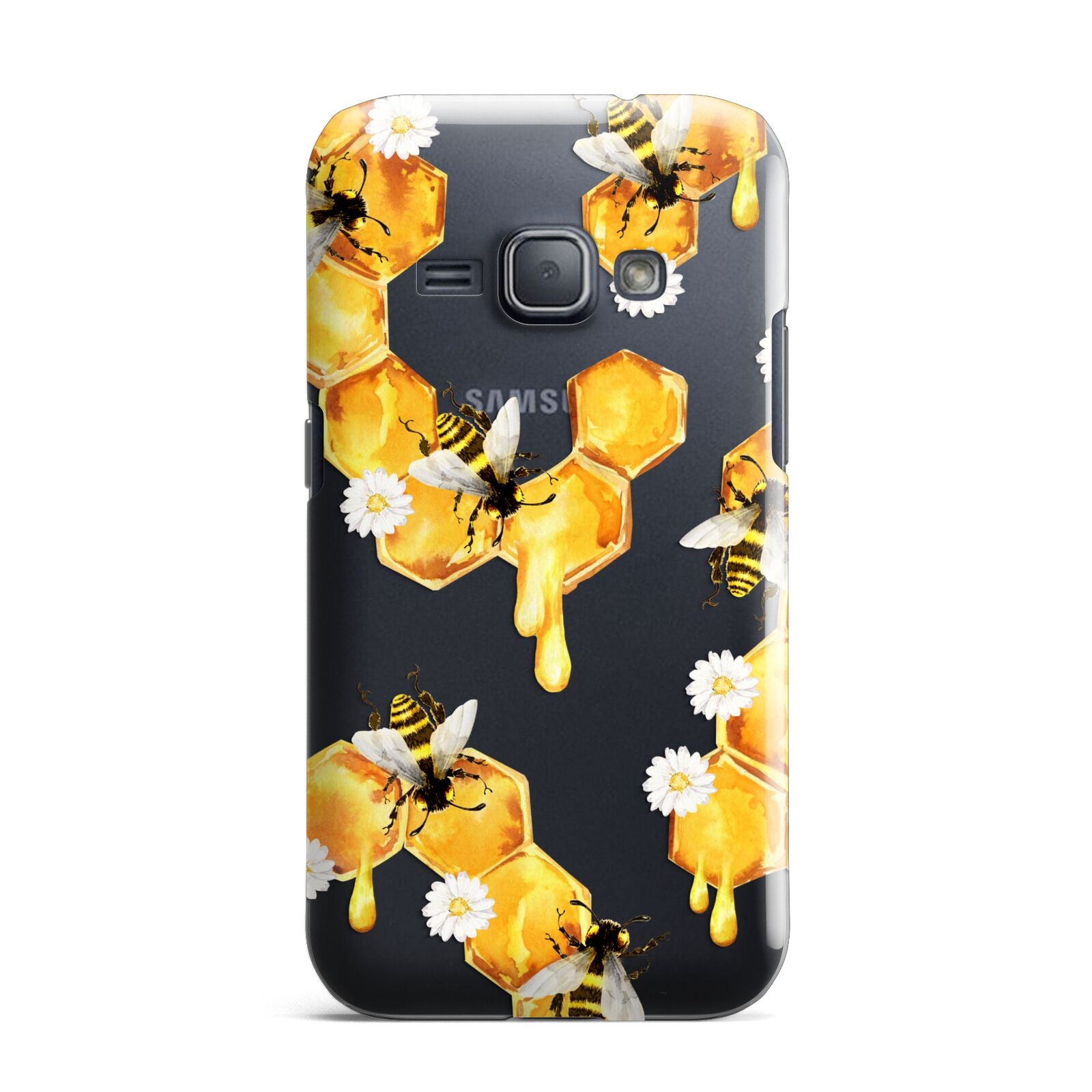 Honeycomb with Bees and Daisies Samsung Galaxy J1 2016 Case