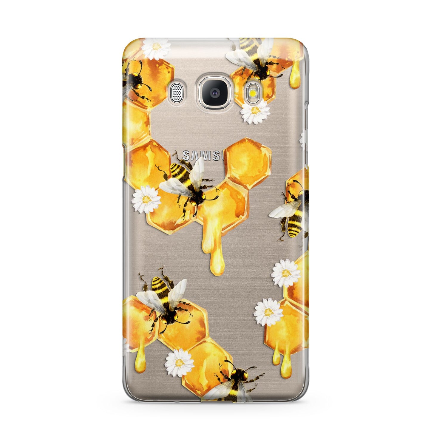 Honeycomb with Bees and Daisies Samsung Galaxy J5 2016 Case