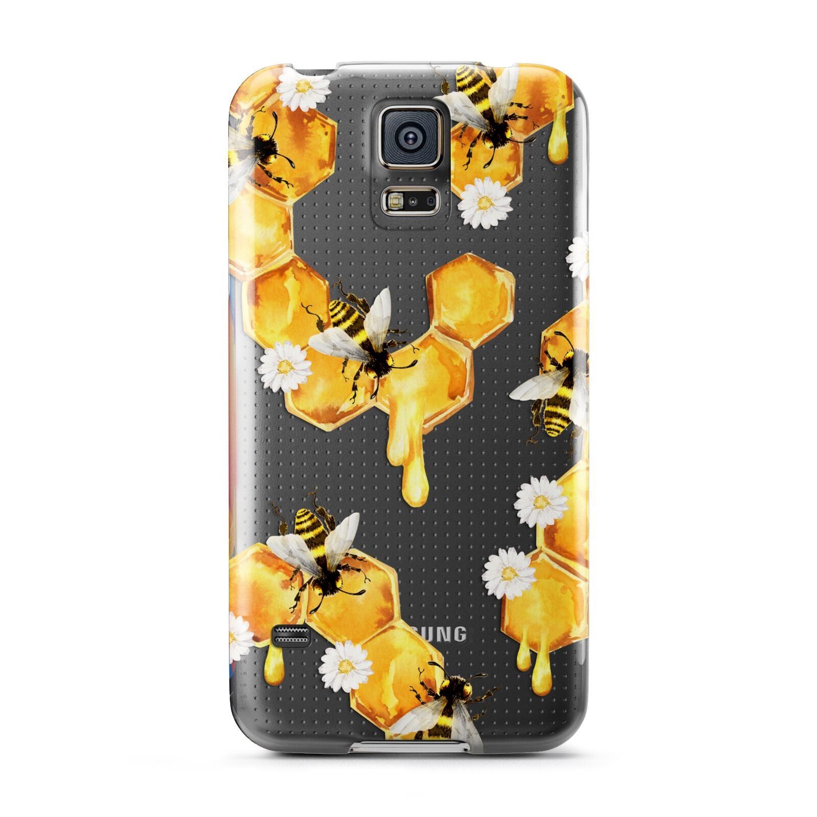 Honeycomb with Bees and Daisies Samsung Galaxy S5 Case