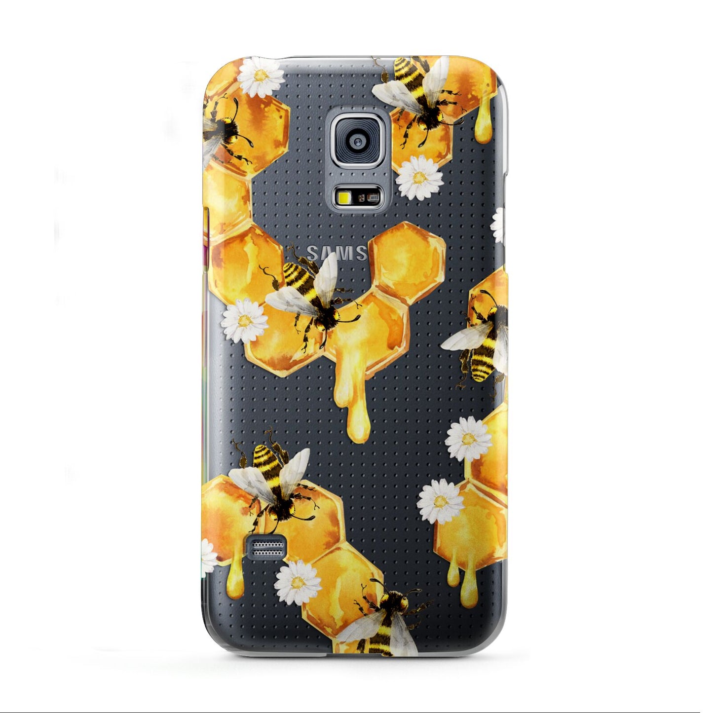 Honeycomb with Bees and Daisies Samsung Galaxy S5 Mini Case