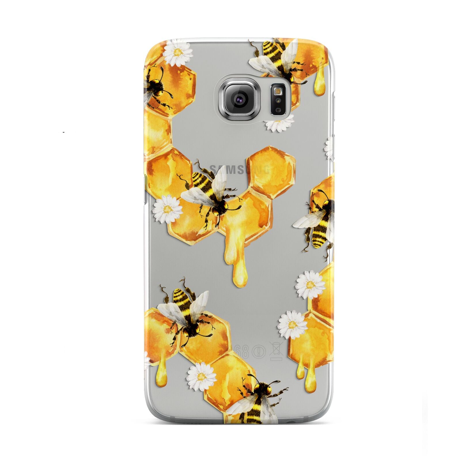 Honeycomb with Bees and Daisies Samsung Galaxy S6 Case