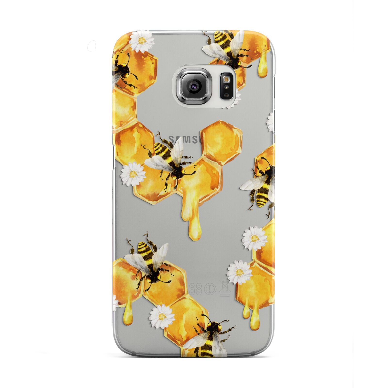 Honeycomb with Bees and Daisies Samsung Galaxy S6 Edge Case