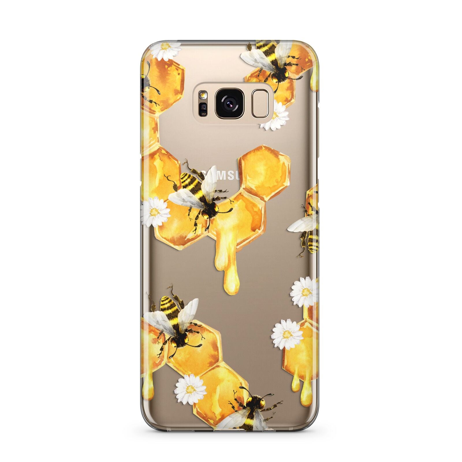 Honeycomb with Bees and Daisies Samsung Galaxy S8 Plus Case