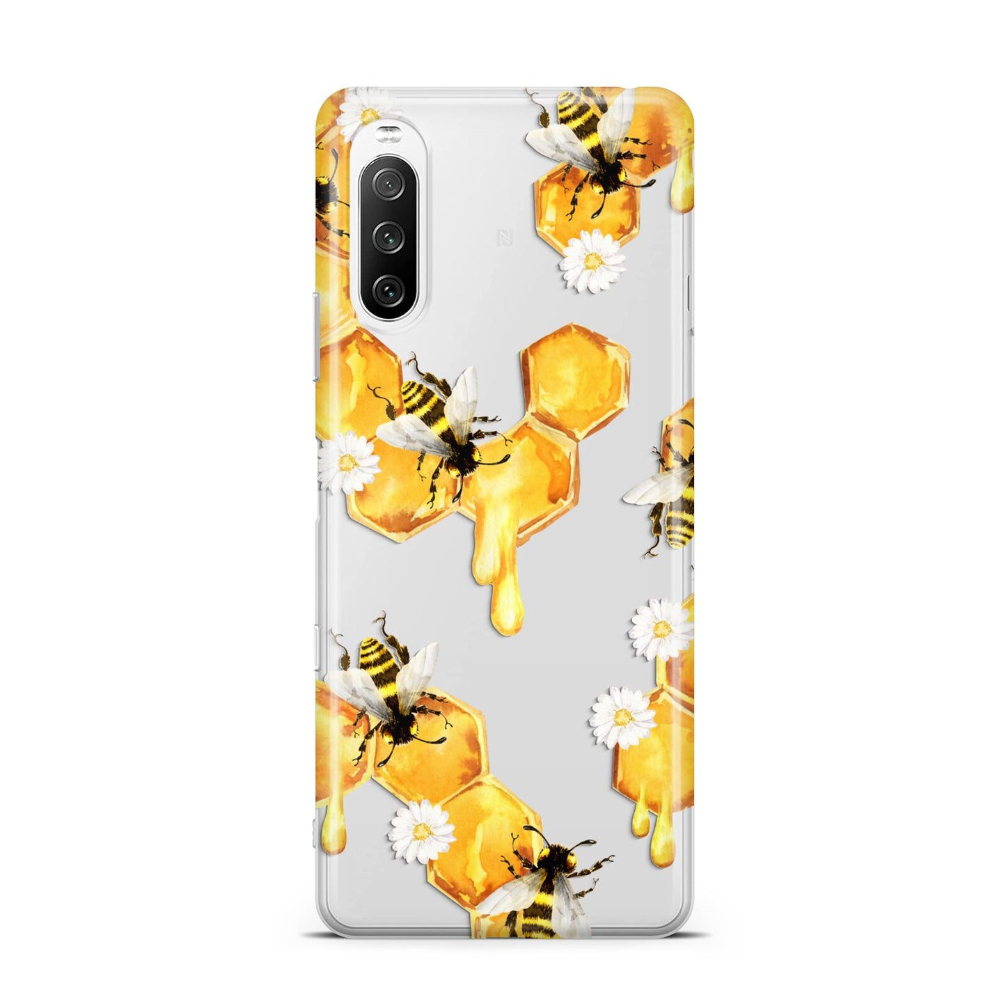 Honeycomb with Bees and Daisies Sony Xperia 10 III Case