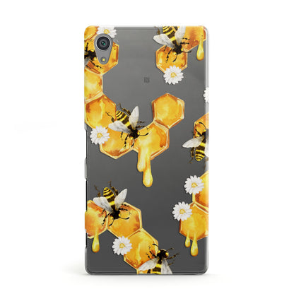 Honeycomb with Bees and Daisies Sony Xperia Case