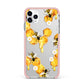 Honeycomb with Bees and Daisies iPhone 11 Pro Max Impact Pink Edge Case